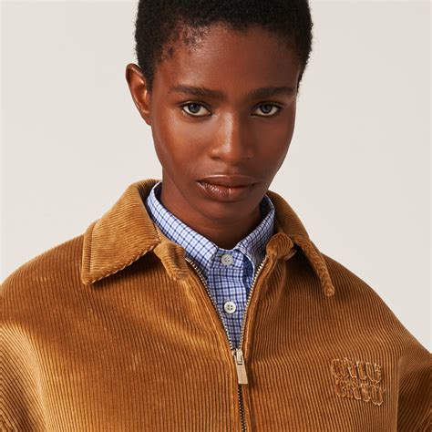 Corduroy blouson jacket 